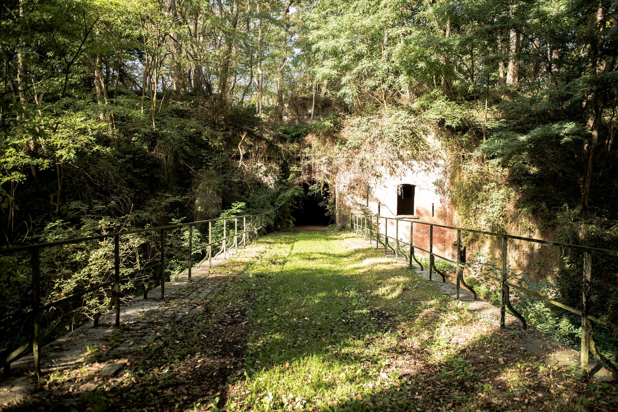 De ingang van het Fort Steendorp (Waasland)