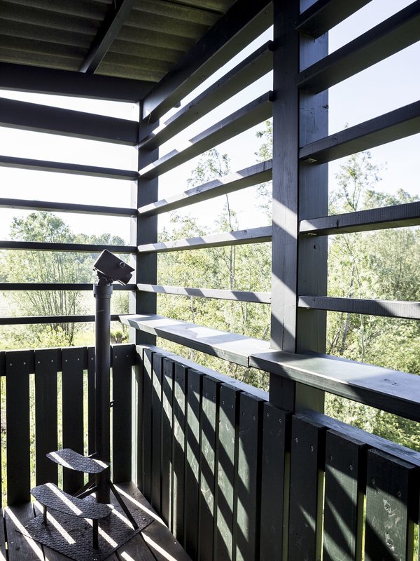 Een kijkje in de kijktoren in de Fondatie van Boudelo in Klein-Sinaai (Waasland)