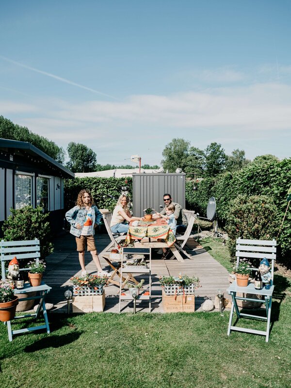 Gezin op camping Puyenbroeck