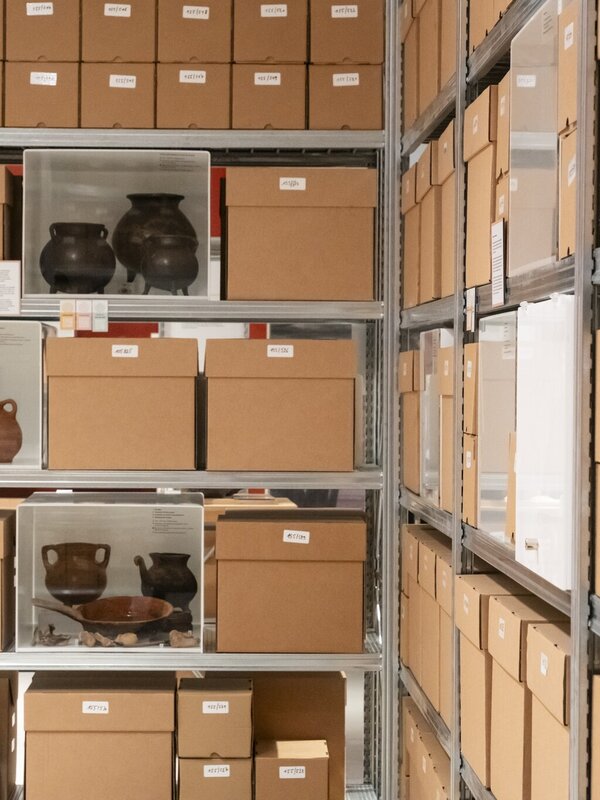 Depotdozen en archeologische vondsten in StoreAges